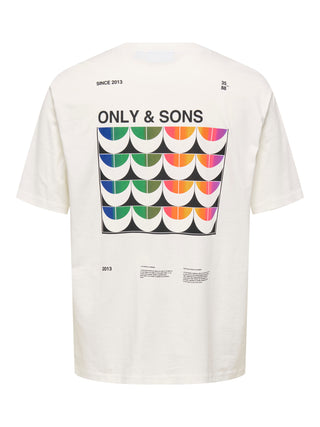 ONLY&SONS T-SHIRT WAVW LOGO MEZZA MANICA UOMO 22033538 CLD