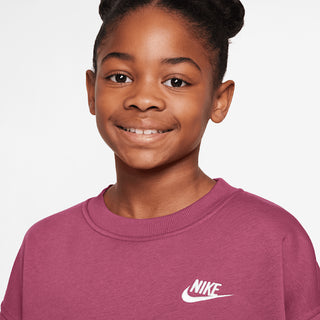 NIKE FELPA OVER GIROCOLLO CON LOGO A CONTRASTO JR FD2923 634