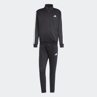 ADIDAS TUTA COMPLETA FELPA ZIP + PANTALONE 3 STRISCE CON LOGO UOMO JI8878