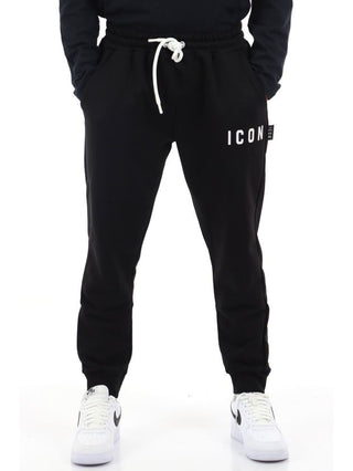 ICON PANTALONE TUTA C/LOGO PICCOLO  ICON F2W6P003 NER