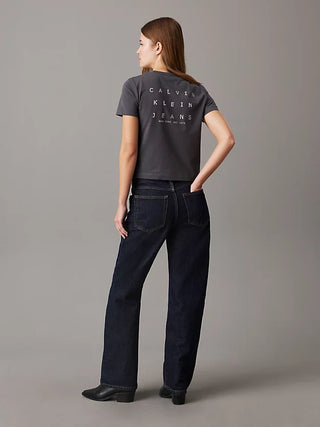 CALVIN KLEIN JEANS T-SHIRT WITH BACK PRINT WOMEN J225391 PT2