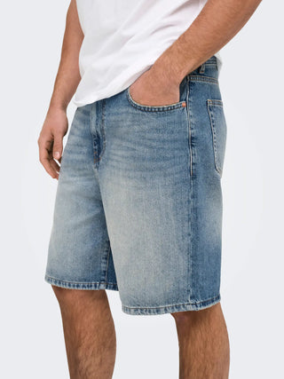 ONLY&SONS FADE BERMUDA DI JEANS 22029085 MBD