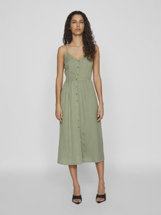 VILA ABITO PRICIL STRAP BUTTON DONNA 14089262 OLG