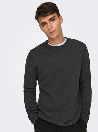 ONLY&SONS FELIX MAGLIONE REGULAR UOMO (col:black) 22029042 BLK