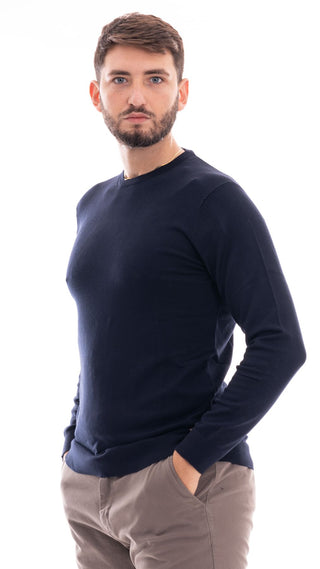 MARKUP MAGLIONE GIROCOLLO UOMO MK20010 BLU