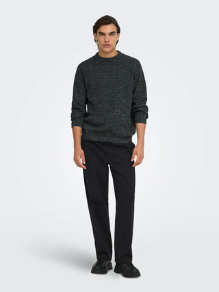 ONLY&SONS MAGLIONE JOIN CON GIROCOLLO 22034670 BLK