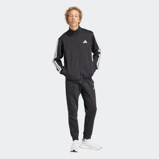 ADIDAS TUTA COMPLETA FELPA ZIP + PANTALONE 3 STRISCE CON LOGO UOMO JI8878