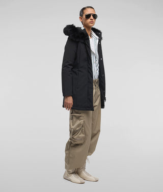 REFRIGIWEAR GIUBBOTTO CROP  LADY TECH FUR CAPPUCCIO CON PELLICCIA DONNA W99208 8XT379 G06000