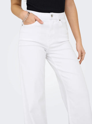 ONLY JEANS MADISON BLUSH HW WIDE DONNA 15310632 WHT