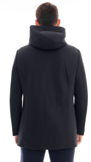 MARKUP PARKA LUNGO TWILL IN TESSUTO TECNICO UOMO MK794623 BLU