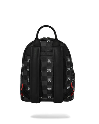 SPRAYGROUND ZAINO PICCOLO GRAY PEEKING CHARACTER CHECK B8908