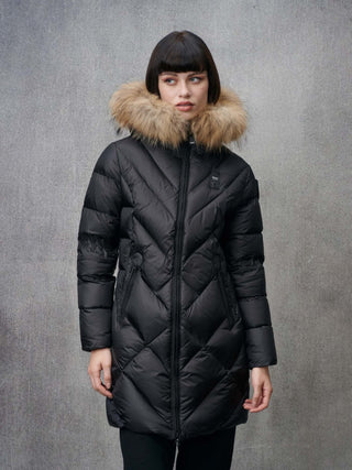 BLAUER ALTHEA DOWN JACKET WITH HOOD WITH FUR WOMEN BLDK03052 006047 999