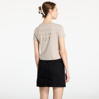 CALVIN KLEIN JEANS T-SHIRT WITH BACK PRINT WOMEN J225391 PCF