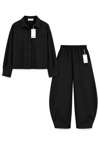 TOKIO COORDINATO OVERHSIRT + PANTALACCIO FONDO LARGO MALAGA NER