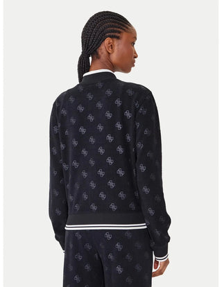 GUESS FELPA PAULINA FULL ZIP DONNA V5BQ01K1902 JBLK