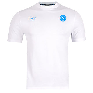 EA7 NAPOLI T-SHIRT RAPPRESENTANZA IN COTONE BIANCO N26T01 BIA