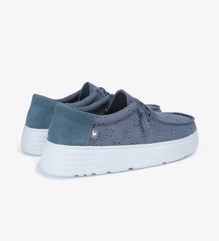 PITAS LOTTO SCARPA IN TELA CON RICAMO LOTTO AZUL