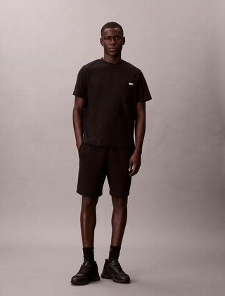 CALVIN KLEIN JEANS BERMUDA TERRY LOGO BADGE CK UOMO LV04RF282G UB1