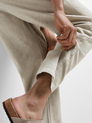SELECTED HOMME PANTS 172-SLIMTAPE BRODY LINEN MAN 16087636 VTV