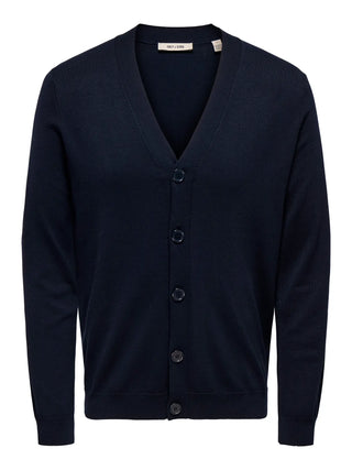 ONLY&SONS WYLER CARDIGAN IN MAGLIA UOMO 22033757 DKN