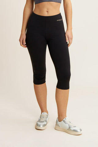 FREDDY LEGGINS 3/4 CON LOGO IN RILIEVO E SCRITTA SULLA GAMBA DONNA WCRP11 N