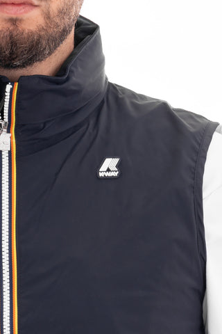 K-WAY SLEEVELESS JACKET VALEN STRETCH NYLON JERSEY MEN K3131JW K89