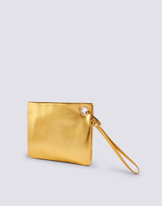 SUNDEK POCHETTE CLUTCH LAMINATA CON LOGO AW416ABPU7LA A75LA