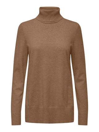 ONLY LIBI HIGH NECK SWEATER WOMEN (MALT BALL) 15324689 MBL
