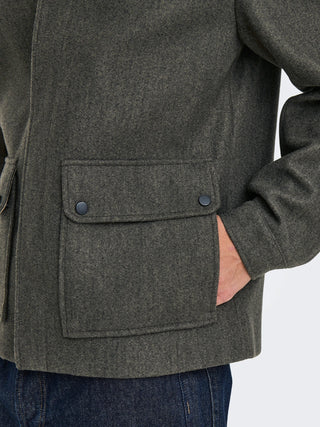 ONLY&SONS CONNOR CAPPOTTO CON TASCHE UOMO 22025735 BCM