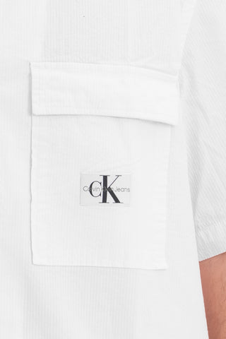 CALVIN KLEIN JEANS SHIRT SEERSUCKER J325175 YAF