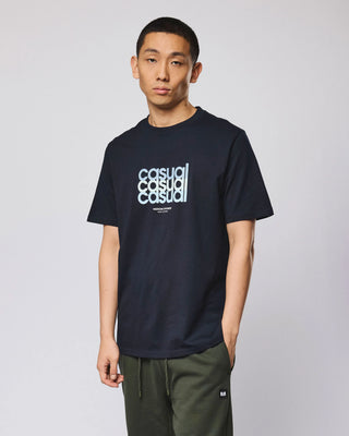 WEEKEND OFFENDER T-SHIRT CASUAL WEEKENDOFFENDER PT1B13 W.O.L. NAV