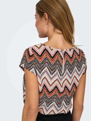 ONLY W VIC S/S AOP TOP 15161116 CLD