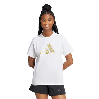 ADIDAS T-SHIRT TECH METALLIC CON STAMPA DONNA JN9130