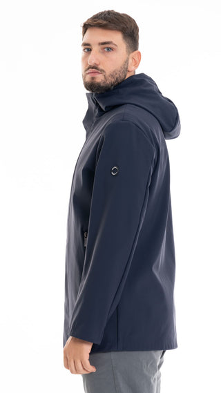 MARKUP PARKA SOFTSHELL ACCOPPIATO IN VELLUTTO UOMO MK794019 BLU