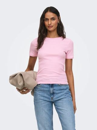 JACQUELINE DE YONG LUCKY T-SHIRT GIROCOLLO 15352288 FTL