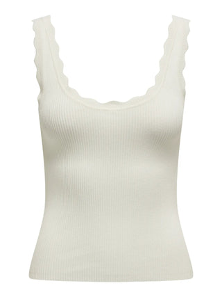 JACQUELINE DE YONG NANNA CANOTTA CON SMERLO DONNA (col:cloud dancer) 15290585 CLD