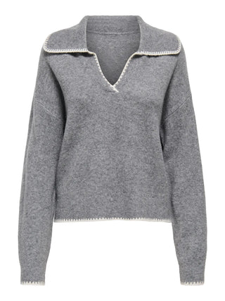 ONLY MAGLIONE VIBE CON SCOLLO A V 15373780 MGM