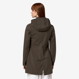 K-WAY MATHY BONDED GIUBBINO LUNGO DONNA K2148BW B3A