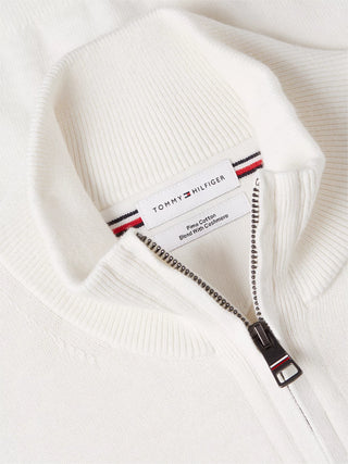 TOMMY HILFIGER PIMA ORG MAGLIONE CON ZIP MW28049 Z00