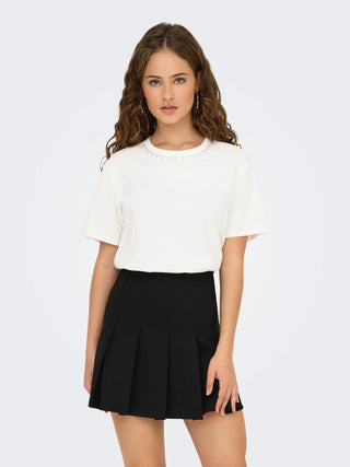 JACQUELINE DE YONG KIRA T-SHIRT CON ACCESSORIO 15350522 CLD