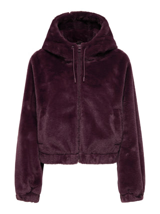 JACQUELINE DE YONG OLA GIUBBOTTO IN ECOPELLICCIA CON CAPPUCCCIO 15359329 FIG