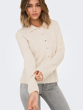 ONLY THEA CARDIGAN POLO CON BOTTONI DONNA 15353029 PMS