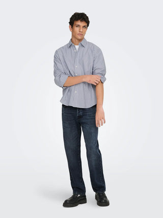 ONLY&SONS CAMICIA ONS GIORGIO TESSUTO RIGATO 22036696 PBW