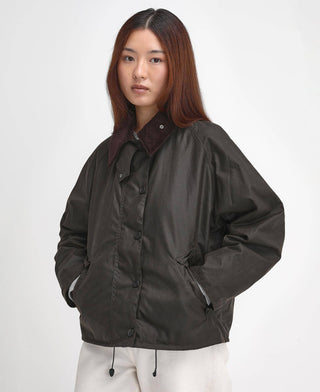 BARBOUR TRANSPORT GIACCA DONNA CERATA LWX1410 OL71