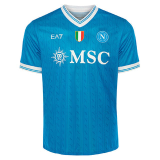 EA7 NAPOLI MAGLIA GARA REPLICA CON SCUDETTO 25/26 N26W01 AZZ