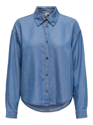 ONLY CHARIS CAMICIA DENIM LUNGA DIETRO (col:medium blue denim) 15337928 MBD