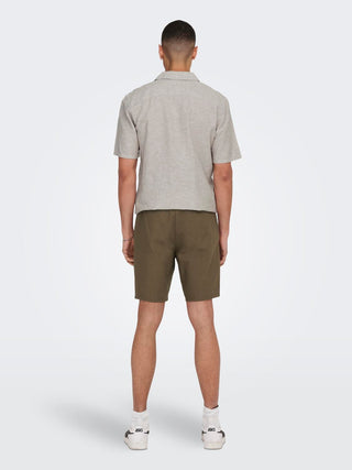 ONLY&SONS BERMUDA IN LINO 0007 COT UOMO 22024967 TKE