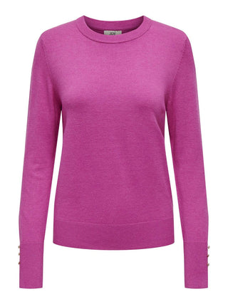 JACQUELINE DE YONG MALOU LONG SLEEVE SWEATER WITH BUTTONS ON THE SLEEVE WOMEN 15312026 POH