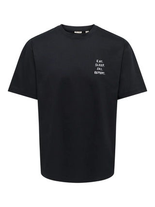ONLY&SONS FRED T-SHIRT CON STAMPA 22038836 BLK