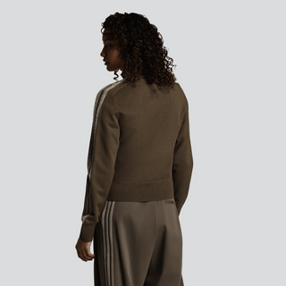 ADIDAS ORIGINALS FELPA FIREBIRD IN MAGLIA CON STRISCE  EFFETTO PELOSO DONNA KS7365